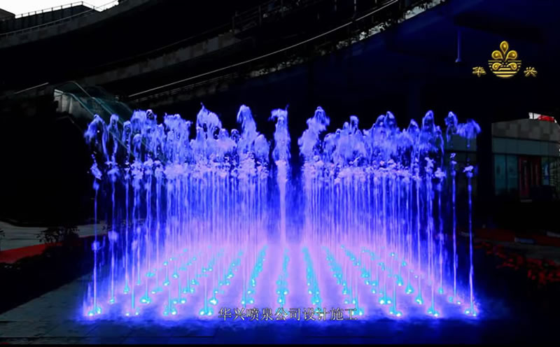 昆明喷泉工程——润城矩阵音乐喷