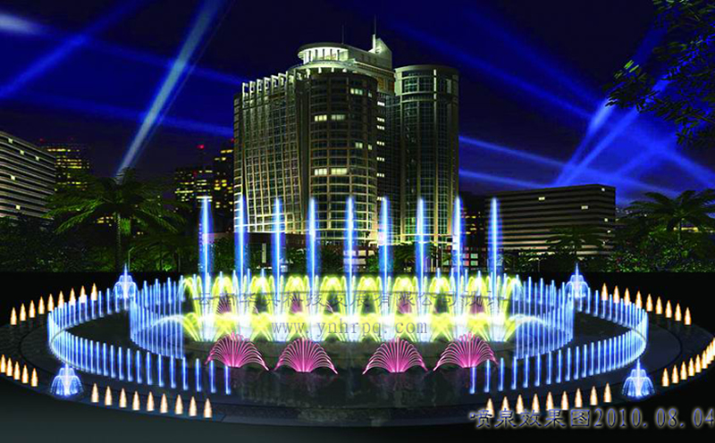 广场音乐喷泉设计-越南老街省沙巴广场喷泉工程