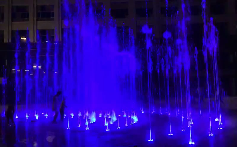 云南广场喷泉设计案例-文山莲城1号广场旱地音乐喷泉